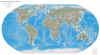 Физическая карта мира на август 1999